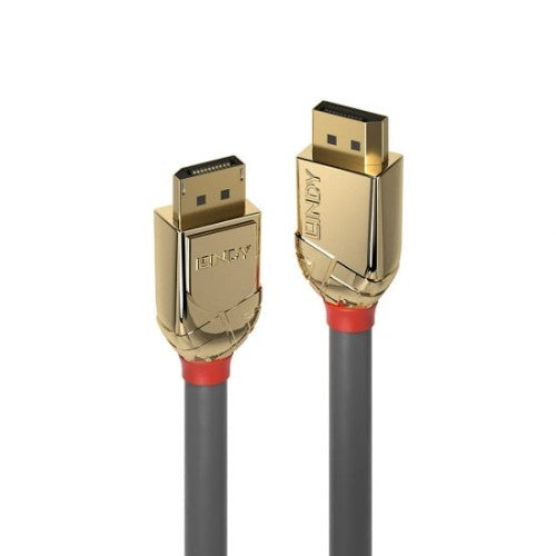 Lindy 15m DisplayPort 1.2 Cable, Gold Line