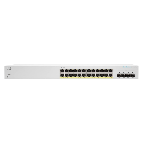 Cisco Business CBS220-24P-4G Smart Switch | 24 Port GE | PoE | 4x1G SFP | 3-Year Limited Hardware Warranty (CBS220-24P-4G-UK)