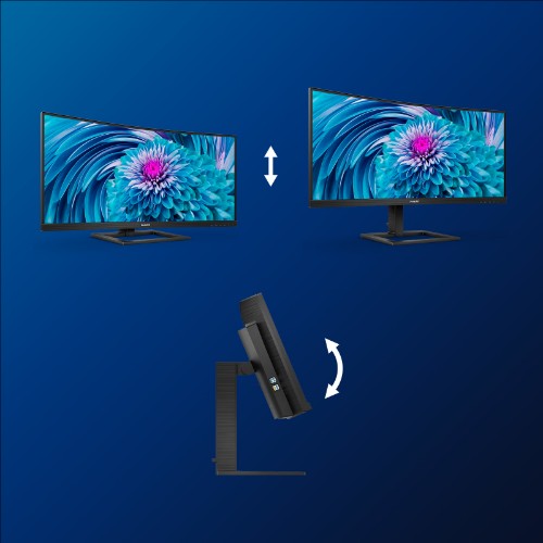 Philips E Line 346E2CUAE/00 computer monitor 86.4 cm (34") 3440 x 1440 pixels Wide Quad HD+ LCD Black