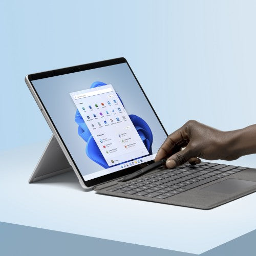Microsoft Surface Pro Signature Keyboard with Slim Pen 2 Platinum Microsoft Cover port AZERTY Belgian