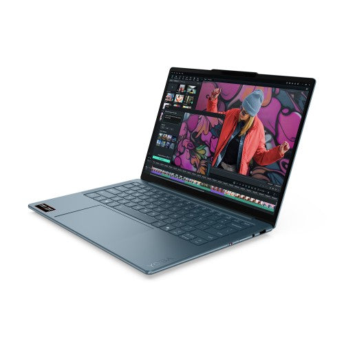 Lenovo Yoga Slim 7 14AKP10 Copilot+ PC AMD Ryzen™ AI 5 340 Laptop 35.6 cm (14") WUXGA 16 GB LPDDR5-SDRAM 512 GB SSD Wi-Fi 7 (802.11be) Windows 11 Home English Teal