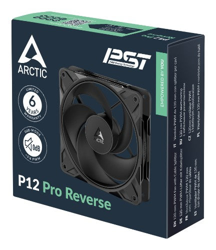 ARCTIC Freezer P12 Pro Reverse - 3 Pack - 120 mm A-RGB PWM Fan with Cable Splitter
