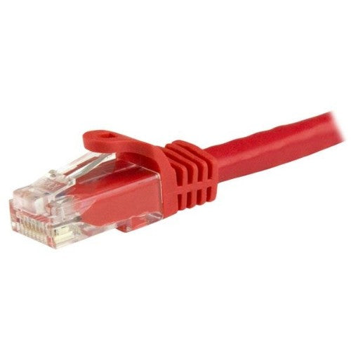 StarTech.com 3m CAT6 Ethernet Cable - Red CAT 6 Gigabit Ethernet Wire -250MHz 100W PoE RJ45 UTP Network/Patch Cord Snagless w/Strain Relief Individually Tested