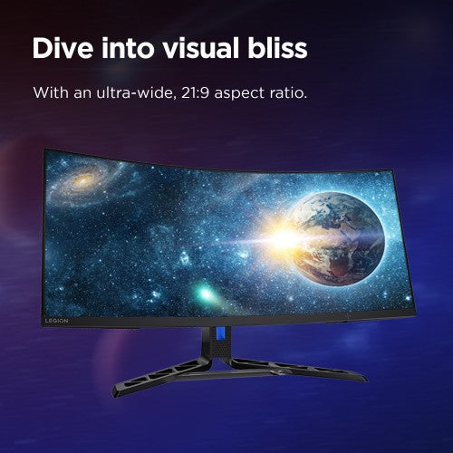 Lenovo Legion R34w-30 computer monitor 86.4 cm (34") 3440 x 1440 pixels Wide Quad HD LCD Black