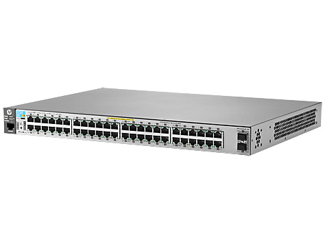 HPE Aruba Networking Aruba 2530-48G-PoE+-2SFP+ Managed L2 Gigabit Ethernet (10/100/1000) Power over Ethernet (PoE) 1U Grey