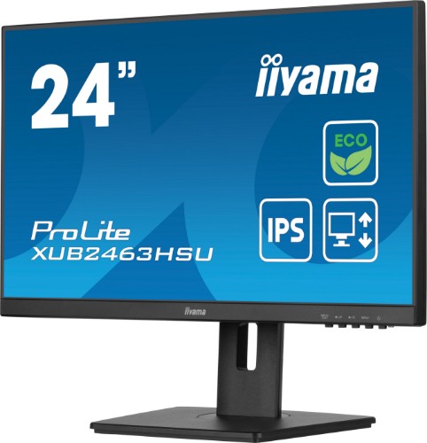 iiyama ProLite XUB2463HSU-B1 computer monitor 60.5 cm (23.8") 1920 x 1080 pixels Full HD LED Black