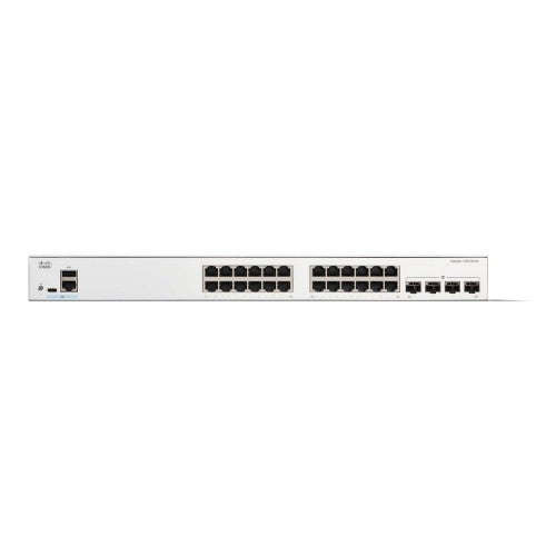 Cisco Catalyst 1300-24T-4G Managed Switch, 24 Port GE, 4x1GE SFP, Limited Lifetime Protection (C1300-24T-4G)