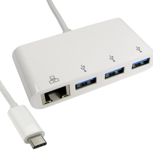 Cables Direct USB3C-ETHGHUBA laptop dock/port replicator USB 3.2 Gen 1 (3.1 Gen 1) Type-C White