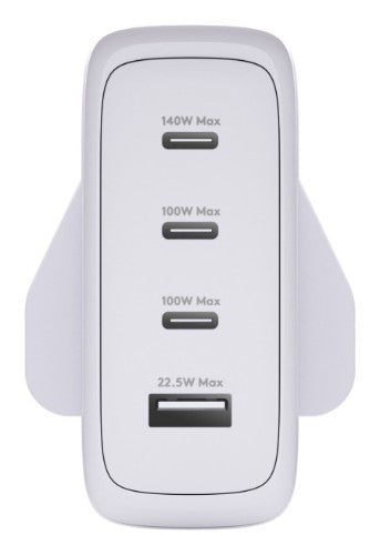 dbramante1928 IT - UK W. Charger - 3xUSB-C 140W + 1xUSB-A - WHT