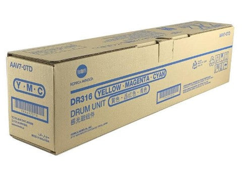 Konica Minolta AAV70TD/DR-316C Drum kit color, 105K pages for KM Bizhub C 250 i