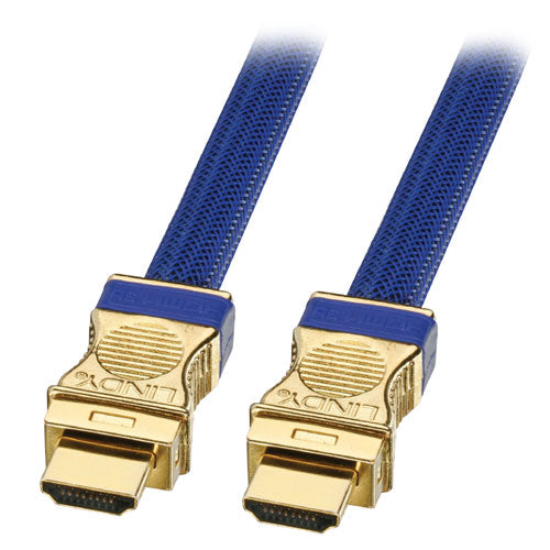 Lindy 2m Gold HDMI cable HDMI Type A (Standard) Blue