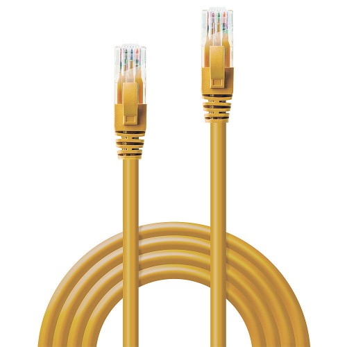 Lindy 15m Cat.6 U/UTP Network Cable, Yellow