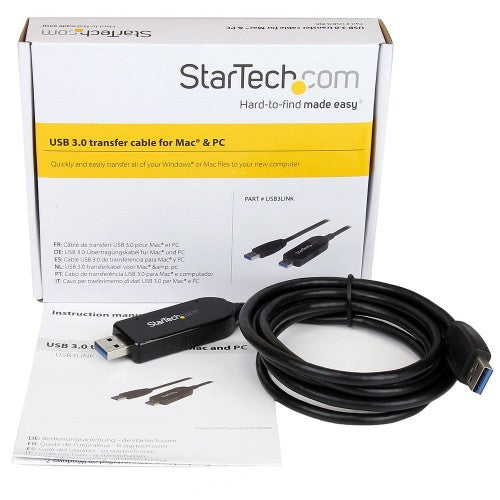 StarTech.com USB 3.0 Data Transfer Cable for Mac and Windows~USB 3.0 Data Transfer Cable for Mac and Windows, 2m (6ft)