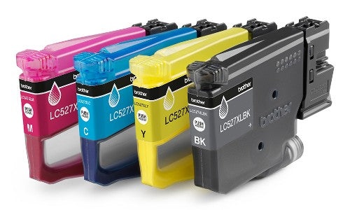 Brother LC-527XLVAL Ink cartridge multi pack Bk,C,M,Y high-capacity 3500pg + 3x2000 pg Pack=4 for Brother MFC-J 4350