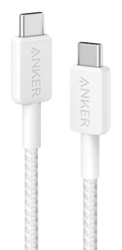 Anker Braided USB-C to USB-C Charging Cable 0.9 m, White