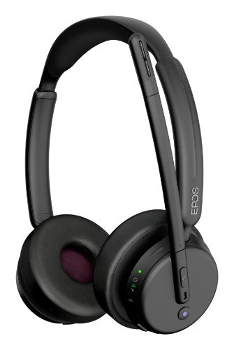EPOS 1001375 headphones/headset Wired & Wireless Head-band Office/Call center USB Type-C Bluetooth Black