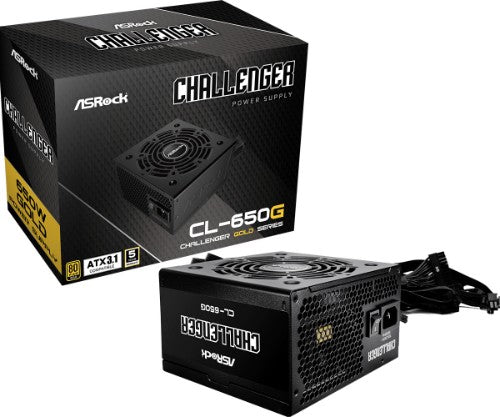 Asrock CL-650G Challenger power supply unit 650 W 20+4 pin ATX ATX Black