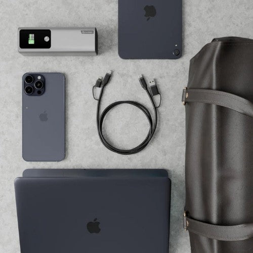 ALOGIC 4-in-1 100W Silicone Flexible Universal Charging Cable 1.5m | USB-C, USB-A and Lightning