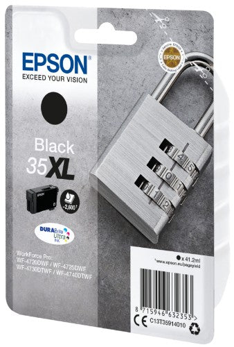 Epson C13T35914010/35XL Ink cartridge black high-capacity, 2.6K pages ISO/IEC 24711 41,2ml for Epson WF-4720