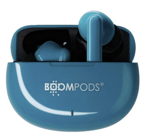 Boompods SKIM Headset True Wireless Stereo (TWS) In-ear Calls/Music Bluetooth Blue