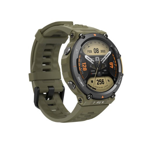 Amazfit T-Rex 2 3.53 cm (1.39") AMOLED 47 mm Digital 454 x 454 pixels Touchscreen Black, Green GPS (satellite)
