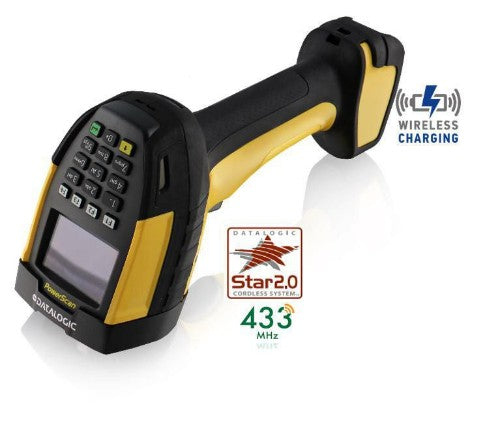 Datalogic PM9600-DKAR433RB barcode reader Handheld bar code reader 1D/2D Black, Yellow