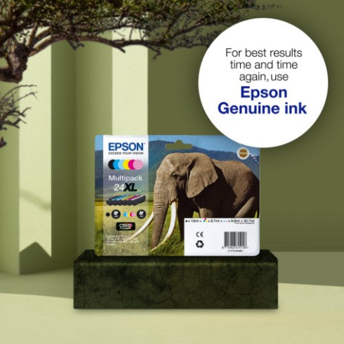 Epson C13T24384011/24XL Ink cartridge multi pack Bk,C,M,Y,LC,LM high-capacity, 6x740 pages 500pg + 5x740 pg, 1x10ml + 3x9ml + 2x10ml Pack=6 for Epson XP 750