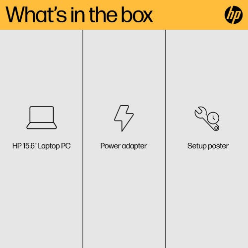 HP 15-fc0028na AMD Ryzen™ 3 7320U Laptop 39.6 cm (15.6") Full HD 8 GB LPDDR5-SDRAM 256 GB SSD Wi-Fi 6 (802.11ax) Windows 11 Home in S mode Black