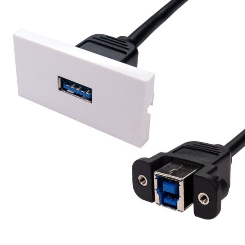 Cables Direct USB3 Euromod USB cable USB 3.2 Gen 1 (3.1 Gen 1) USB A USB B Black