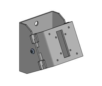 Ergonomic Solutions TabPOS Tablet & mPOS Wall mount, angled, with NonTilting connection