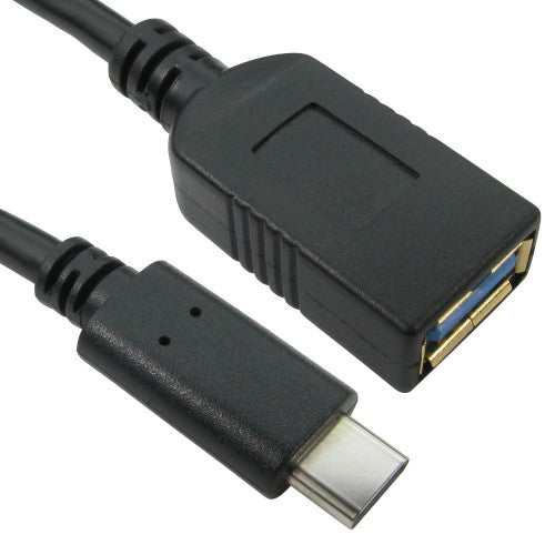 Cables Direct USB3C-951-50CM USB cable USB 3.2 Gen 1 (3.1 Gen 1) 0.5 m USB C USB A Black