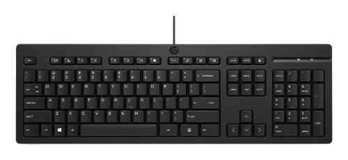 HP 125 Wired (Bulk) keyboard Office USB Black