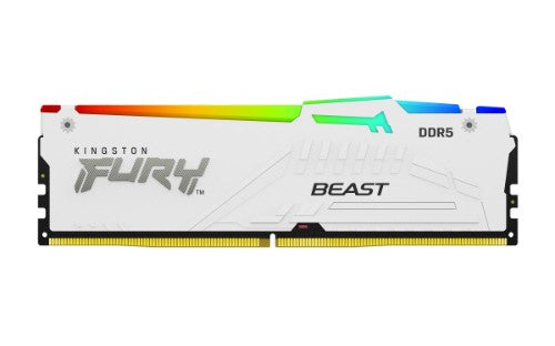 Kingston Technology FURY Beast 64GB 6000MT/s DDR5 CL36 DIMM (Kit of 2) White RGB EXPO