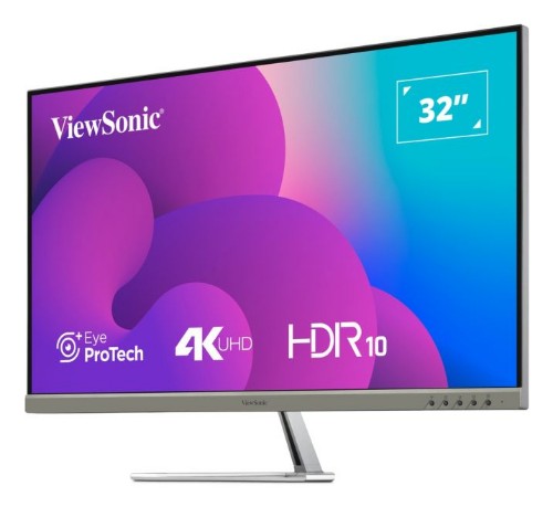 Viewsonic VX3276-4K-MHD-2 computer monitor 81.3 cm (32") 3840 x 2160 pixels 4K Ultra HD LCD Black, Silver