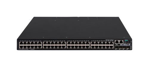 HPE Networking Comware Switch 48p 10/100/1000BASE-T 4p SFP+ 1G/10G 1-slot 2xFan 2xPSU TAA 5520HI