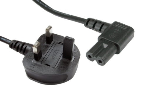 Cables Direct Type G/C7 1.8m Black Power plug type G C7 coupler
