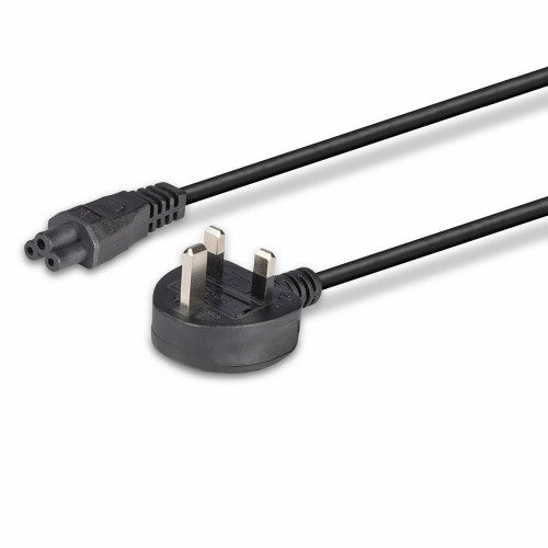Lindy 1m UK 3 Pin to C5 Mains Cable, lead free