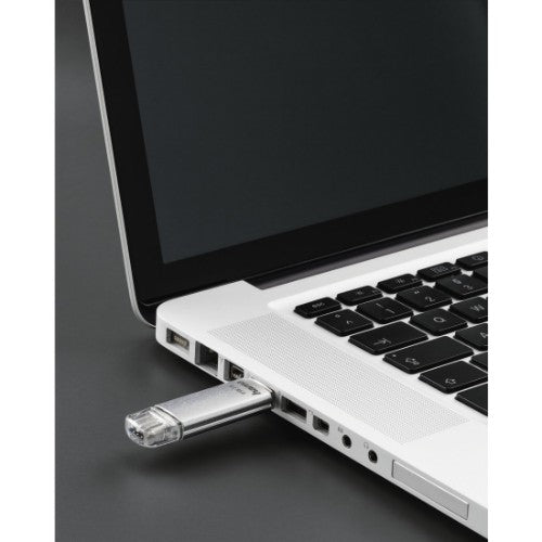Hama C-Laeta USB flash drive 64 GB USB Type-A / USB Type-C 3.2 Gen 1 (3.1 Gen 1) Silver