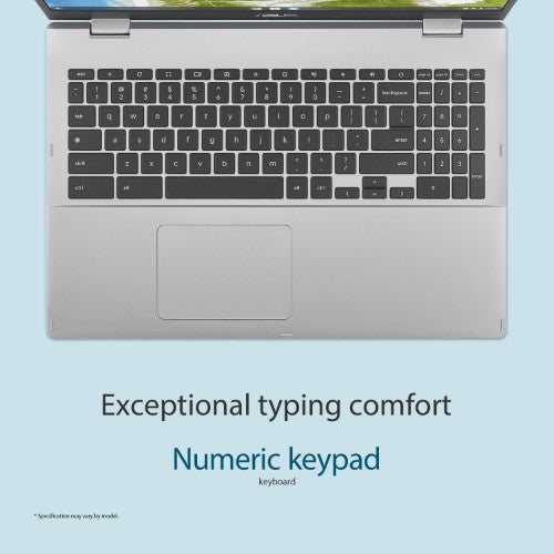ASUS Chromebook CX1 CX1500CKA-EJ0014 Intel® Pentium® Silver N6000 39.6 cm (15.6") Full HD 4 GB LPDDR4x-SDRAM 64 GB eMMC Wi-Fi 6 (802.11ax) ChromeOS Silver