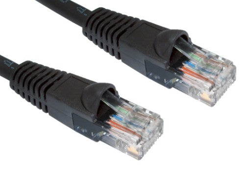 Cables Direct Cat6, 20m networking cable Black U/UTP (UTP)