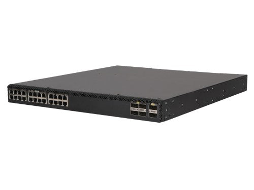 HPE FlexFabric 5710 24XGT 6QSFP+/2QSFP28 Managed L3 10G Ethernet (100/1000/10000) 1U Black