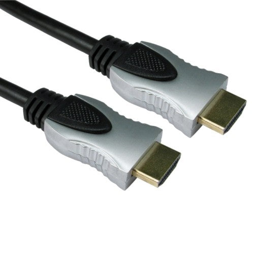 Cables Direct HDMI - HDMI M/M 0.5m HDMI cable HDMI Type A (Standard) Black, Silver