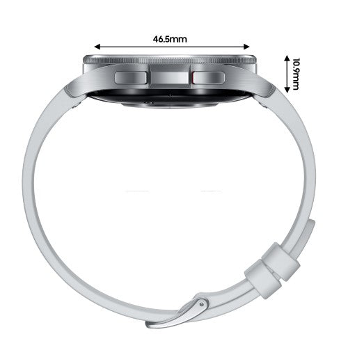 Samsung Galaxy Watch6 Classic SM-R960NZSAEUA smartwatch / sport watch 3.81 cm (1.5") OLED 47 mm Digital 480 x 480 pixels Touchscreen Black Wi-Fi GPS (satellite)