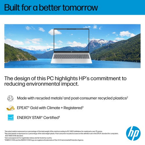 HP OmniBook 5 16-bc1004na AMD Ryzen™ 5 8540U Laptop 40.6 cm (16") 2K 16 GB LPDDR5-SDRAM 512 GB SSD Wi-Fi 6 (802.11ax) Windows 11 Home Silver