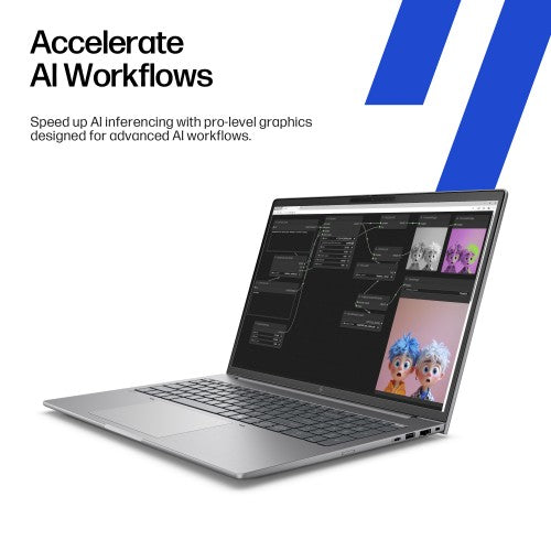 HP ZBook 8 G1ak Wolf Pro Security Edition Copilot+ PC AMD Ryzen AI 7 PRO PRO 350 Mobile workstation 35.6 cm (14") Touchscreen WUXGA 32 GB DDR5-SDRAM 1 TB SSD Wi-Fi 7 (802.11be) Windows 11 Pro AI Workstation, AI PC Silver
