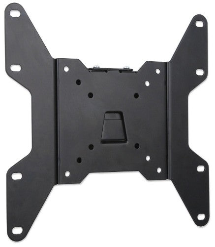 Manhattan Wall Mount for TV & Monitors (Fixed), For screens 23" to 42", VESA compatibility: all between 75x75mm to 200x200mm - check the dimensions of the four mounting holes on back of screen to ensure it fits, Max 30kg, Black, Bracket