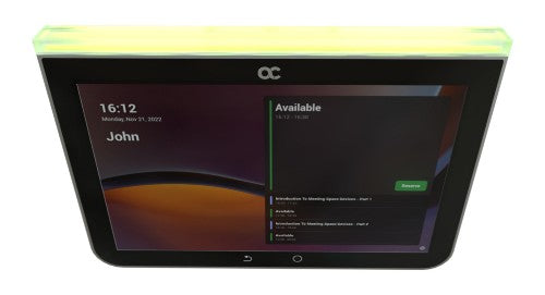 AudioCodes RX PANEL Touch Scheduler for Microsoft T Video conferencing service management system Black