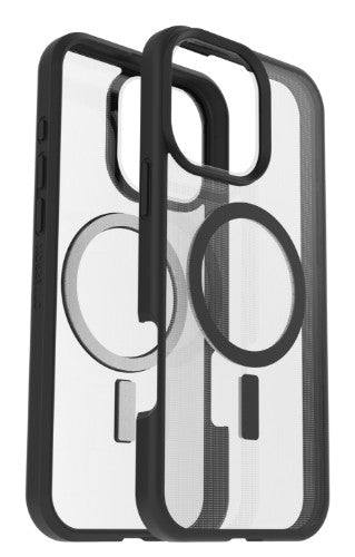 OtterBox React Series for MagSafe for Apple iPhone 16 Pro Max, Black Crystal