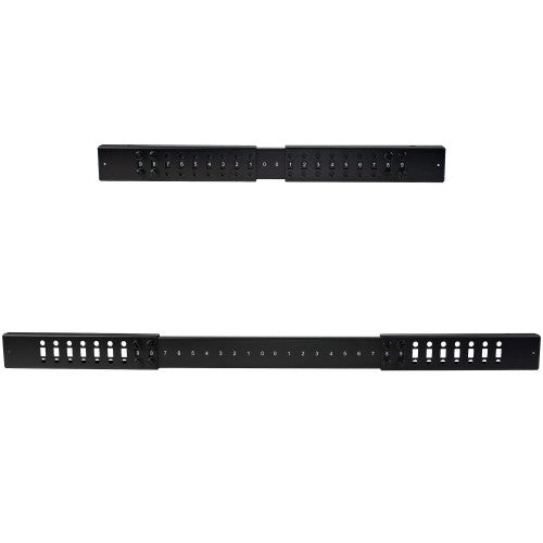 StarTech.com 4-Post 42U Mobile Open Frame Server Rack, Four Post 19" Network Rack with Wheels, Rolling Rack with Adjustable Depth for Computer/AV/Data/IT Equipment - Casters, Leveling Feet or Floor Mounting