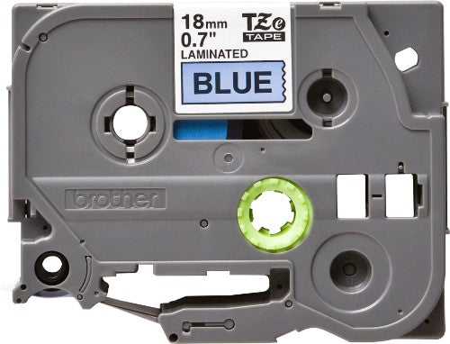 Brother TZE-541 DirectLabel black on blue Laminat 18mm x 8m for Brother P-Touch TZ 3.5-18mm/36mm/6-18mm/6-24mm/6-36mm